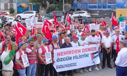 İstanbul İşçi Sendikaları Şubeler Platformu’ndan Filistin'e destek eylemi