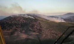 Soma'daki orman yangını 2'nci gününde: Yangın kısmen kontrol altına alındı