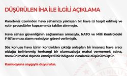 Karadeniz'de F-16'larımız kontrolsüz İHA'yı düşürdü