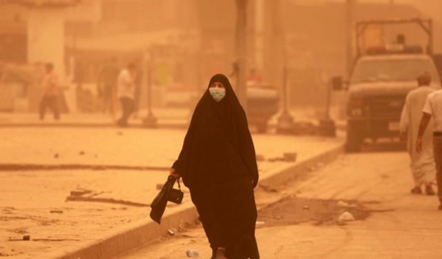 Irak'ta kum fırtınası: 515 kişi hastaneye kaldırıldı