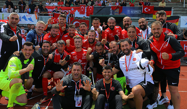 Türkiye, Avrupa Ampute Futbol Şampiyonası'nda üçüncü kez şampiyon oldu