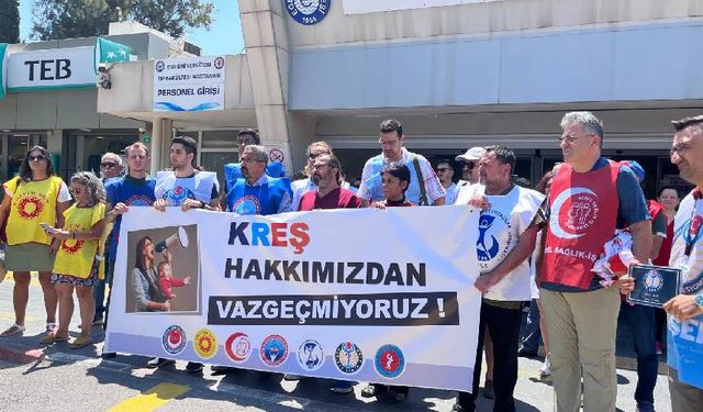 Ege Üniversitesi emekçileri kreş kapatma kararına karşı tek ses oldu