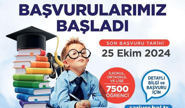 Sarıyer Belediyesi 7500 ilk, orta ve lise öğrencisine burs verecek