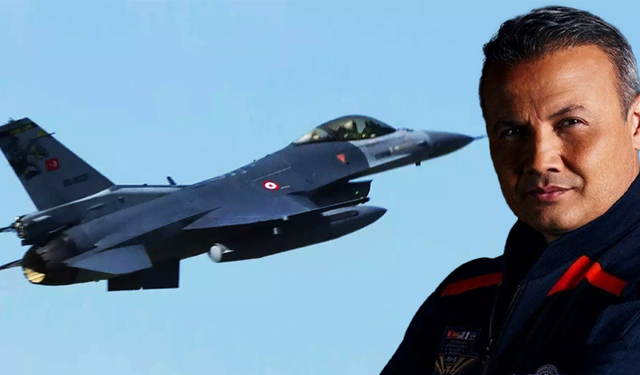 Alper Gezeravcı, F-16 ile TEKNOFEST' te gösteri uçuşu yaptı