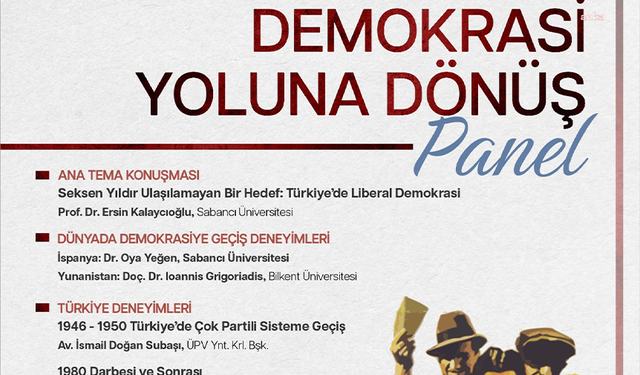 Bornova'da “Demokrasi Yoluna Dönüş” paneli