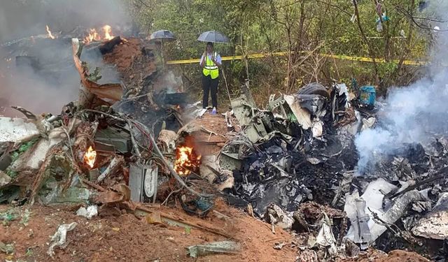 Kenya'da uçak kazası:11  kişi hayatını kaybetti!