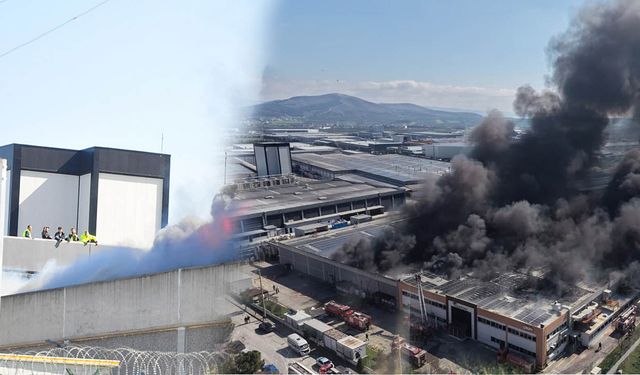 Manisa Akhisar OSB'de şekerleme fabrikasında yangın