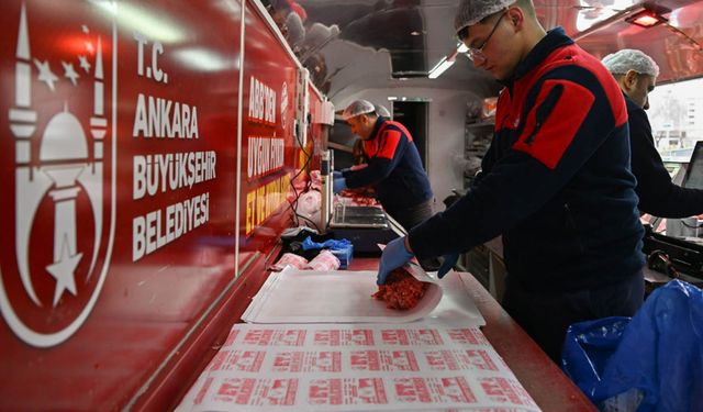 Ankara’da 12 Noktada Mobil Yerli Et Satışı