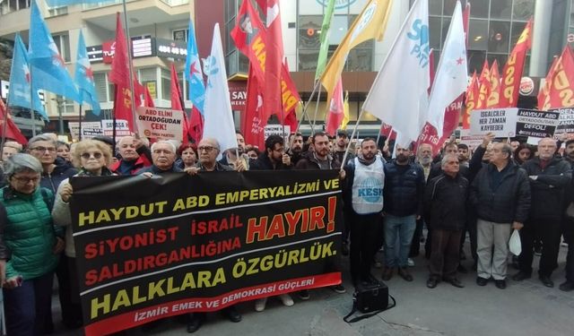 İzmir’de Emek ve Demokrasi Güçlerinden savaş tepkisi