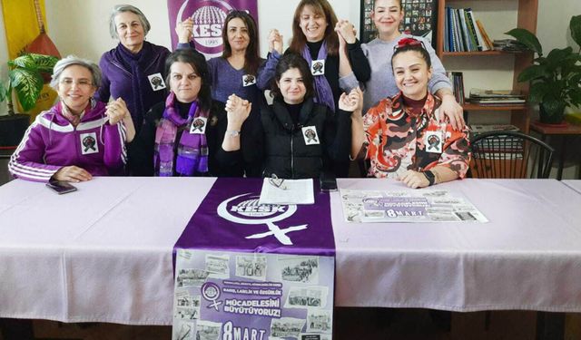 KESKli kadınlar 8 Martta eşitlik ve hak çağrısı yaptı