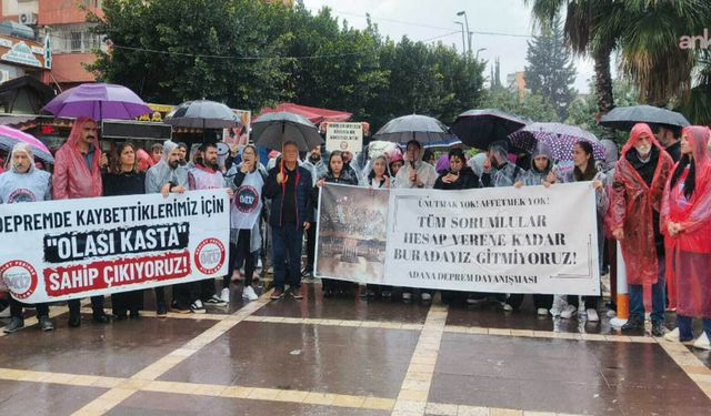 Adana'da adalet nöbeti: 96 canın hesabı sorulsun!