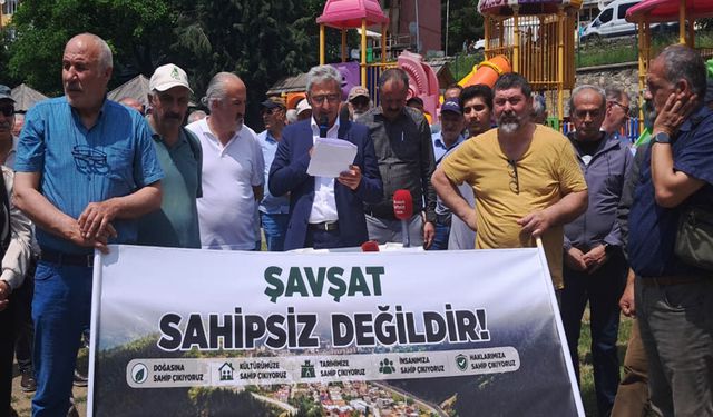 Şavşat’ta Millet Parkı’na beton tepkisi