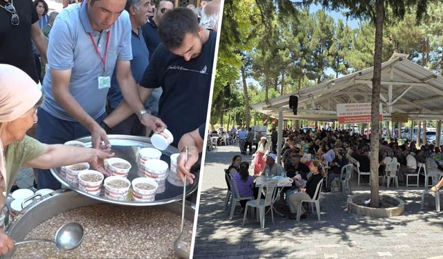Battalgazi'de canlar muharrem sofrasında buluştu