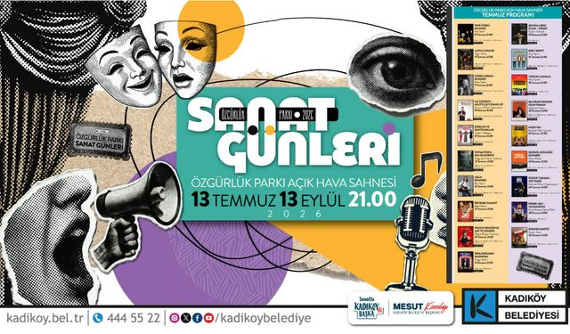 Kadıköy Özgürlük Parkı yaz boyunca sanatla buluşacak