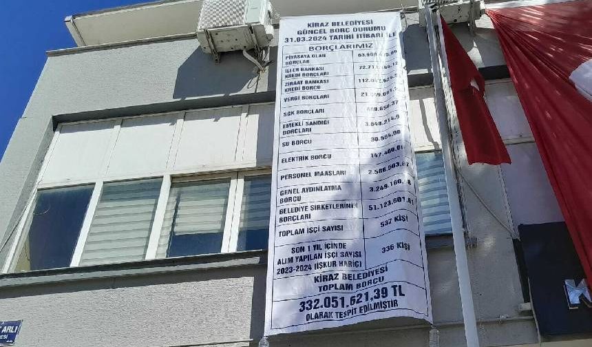 AKP'den CHP'ye geçen belediyenin borcu dudak uçuklattı