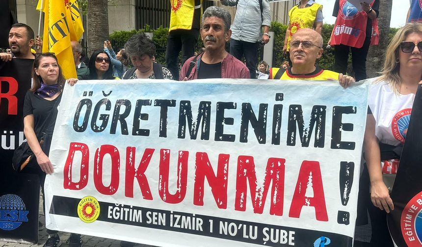 Öğretmen sendikaları İzmir'de de bir araya geldi: Artık yeter!