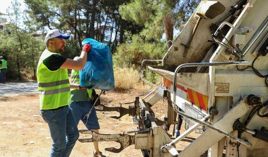 Buca'da yangın riskine karşı orman temizliği