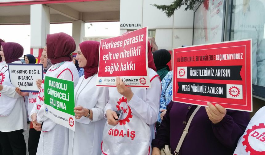 Yemekhane işçileri "insanca yaşam" için maaş artışı istiyor