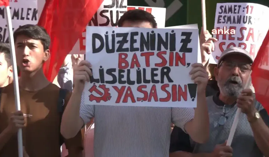 Komünistlerden iş cinayetlerinde ölen çocuklar için protesto