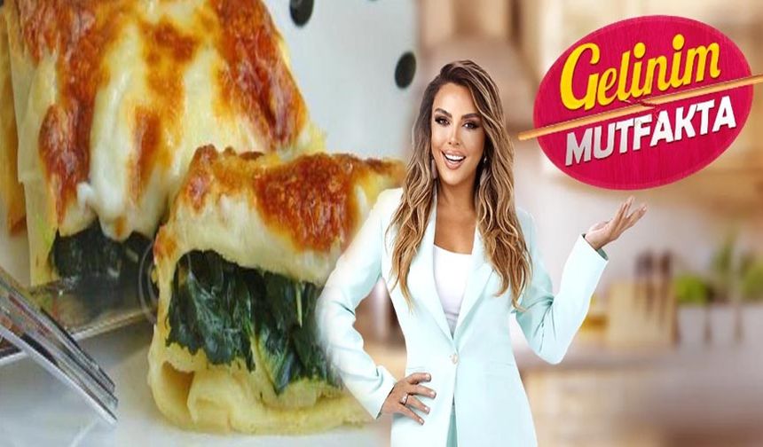 Gelinim mutfakta ıspanaklı kaşarlı krep börek tarifi