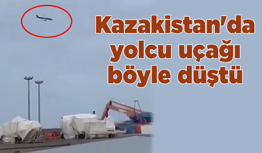 Kazakistan'da yolcu uçağı düştü