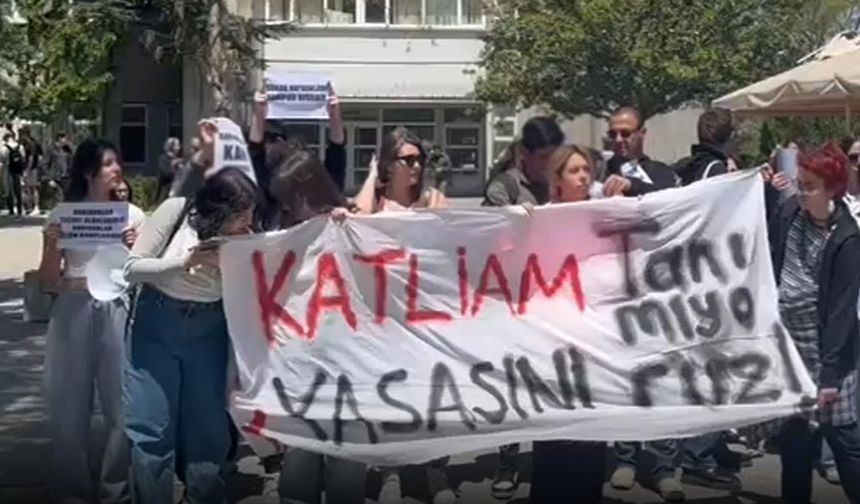 Hacettepe'den 'Katliam Yasası' Protestosu