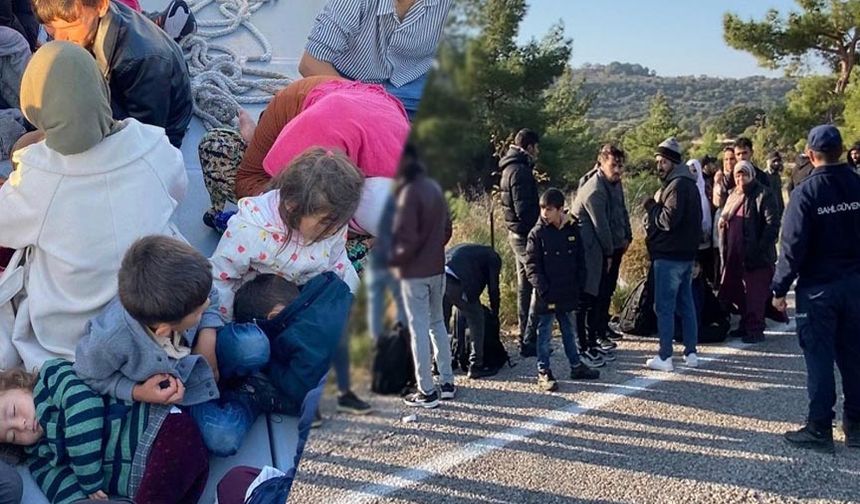 12’si çocuk 27 göçmen ve 2 kaçakçı yakalandı