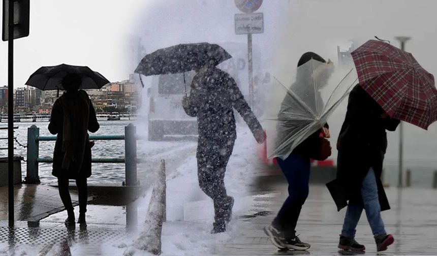 Hafta ortasında kar ve sağanak geliyor