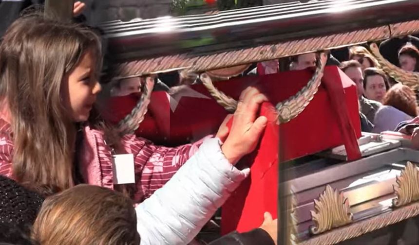 Şehidimiz için gözyaşları sel oldu