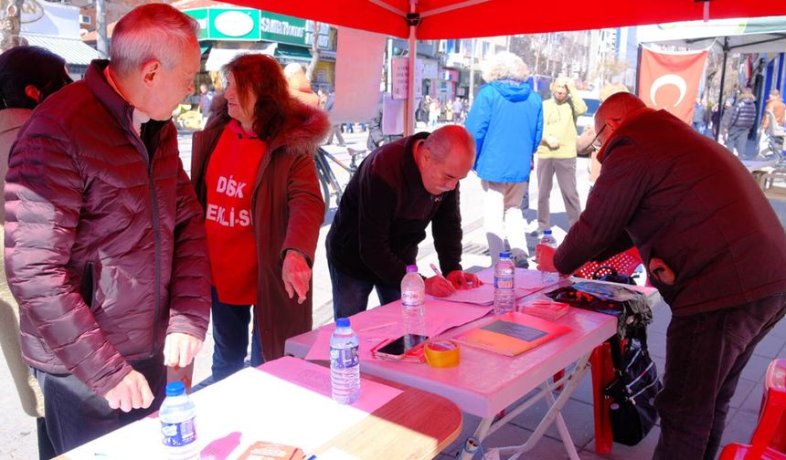 4 günde 5 bin imza  emekliler haklarını istiyor