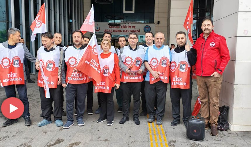 Sağlık işçilerinden 40 saat isyanı