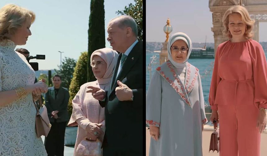 Kraliçe Mathilde saraya hayran kaldı