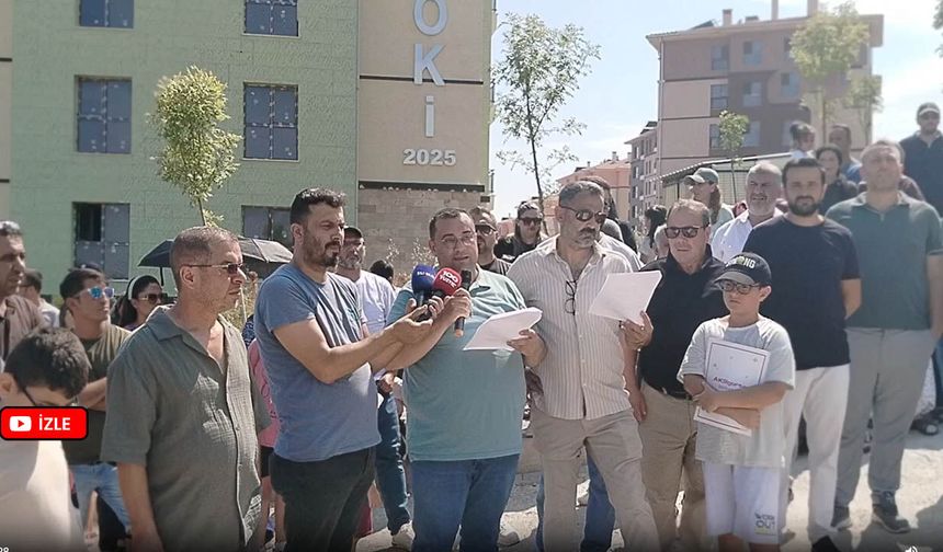 Mersin Yenişehir TOKİ konutlarında eylem var
