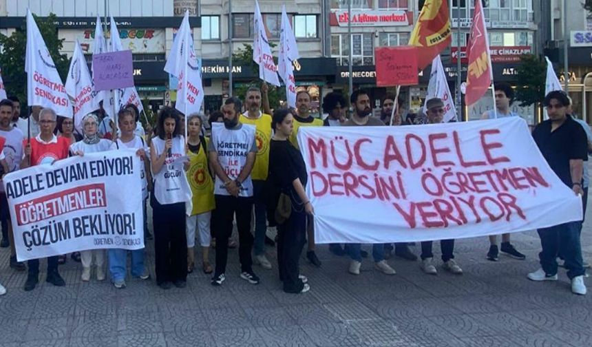 öğretmenler haklarını istiyor
