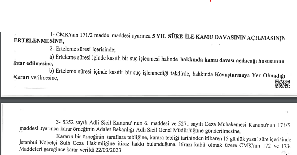 Savcılık Karar 2