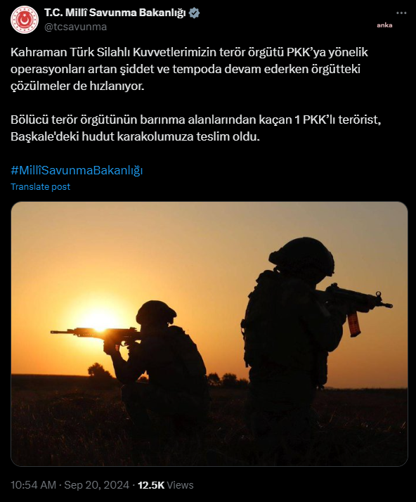 Milli Savunma Bakanlığı duyurdu!