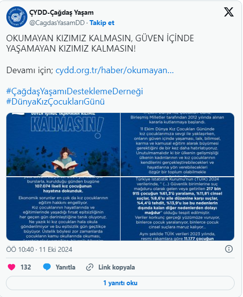 Ünlü isimlerden Dünya Kız Çocukları Günü paylaşımları