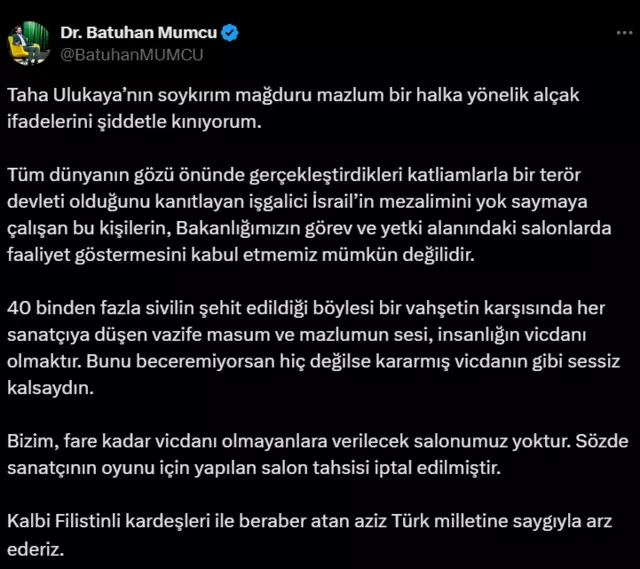 Dr. Batuhan Mumcu Paylaşımı