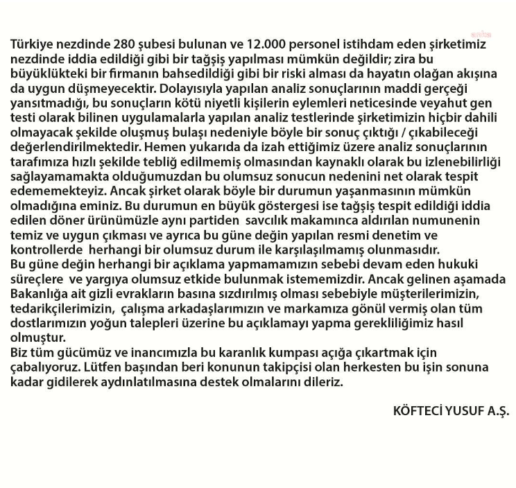 Köfteci Yusuf sessizliğini bozdu!