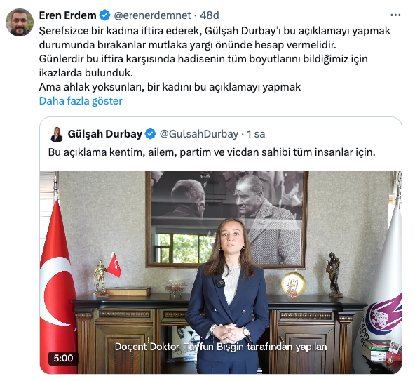 Gülşah Durbay Atılan Destek Mesajları