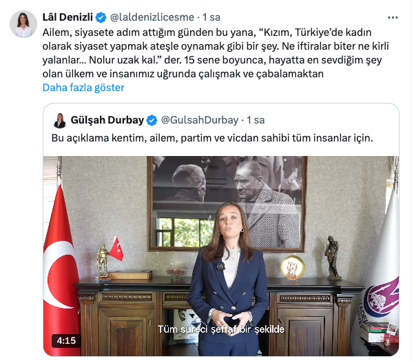 Gülşah Durbay Destek Mesajları