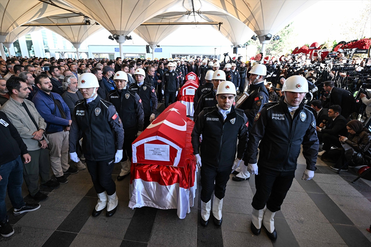 TUSAŞ şehitleri son yolculuğuna uğurlandı