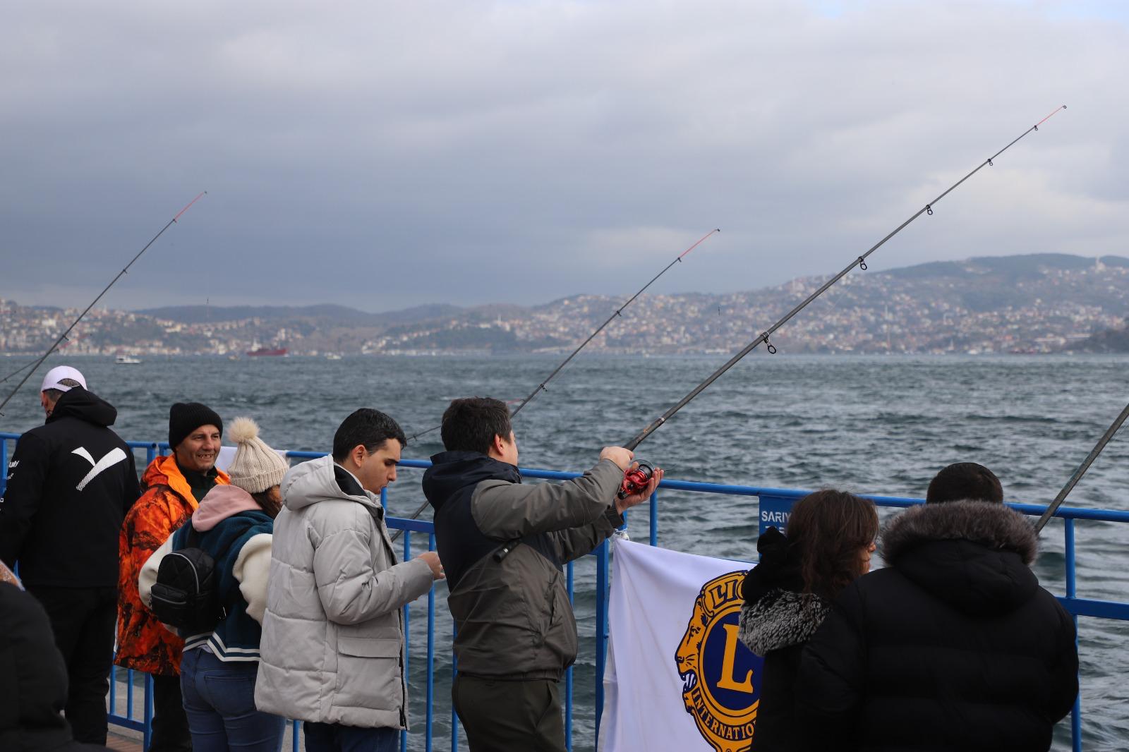 Sarıyer'de oltalar farkındalık için atıldı