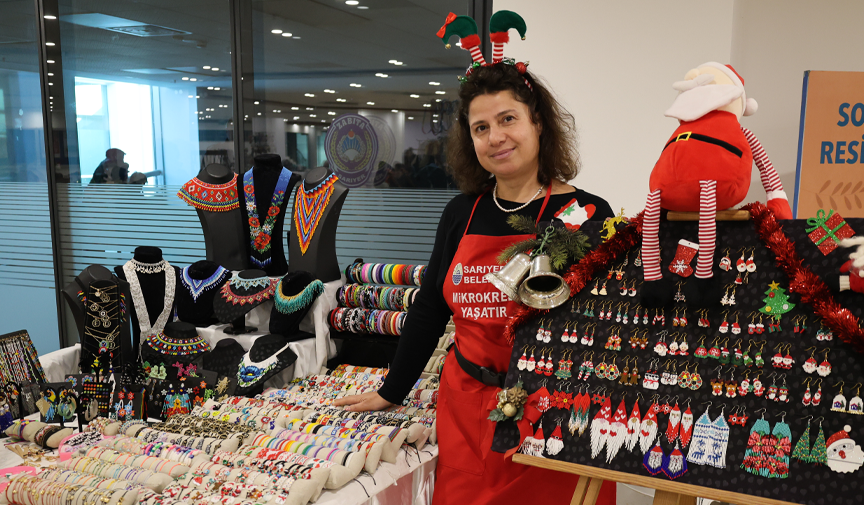 Sarıyer Belediyesi mikrokredi girişimci kadınlar yeni yıl kermesi açıldı