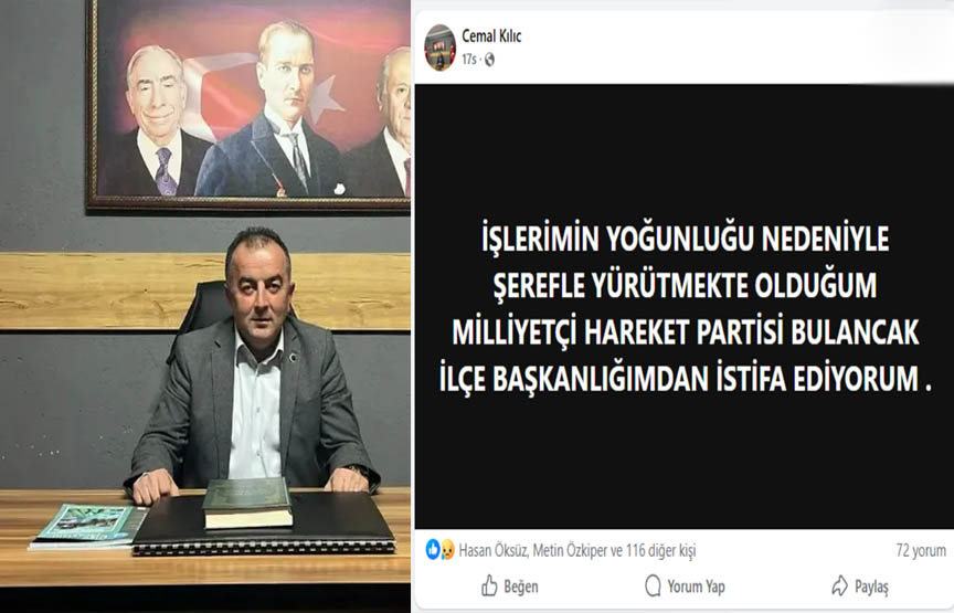 Cemal Kilic Mhpgiresun Istifa