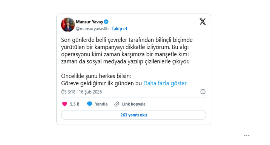 Abb Baskani Mansur Yavas Algi Operasyonu Paylasim